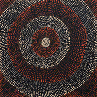 Aboriginal Artwork by Melissa Nampijinpa Karpa, Ngapa Jukurrpa (Water Dreaming) - Puyurru, 30x30cm