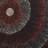 Aboriginal Artwork by Melissa Nampijinpa Karpa, Ngapa Jukurrpa (Water Dreaming) - Puyurru, 30x30cm