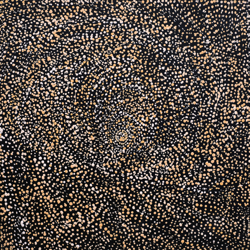 Aboriginal Artwork by Melissa Nampijinpa Karpa, Ngapa Jukurrpa (Water Dreaming) - Puyurru, 30x30cm