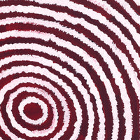 Aboriginal Artwork by Melissa Nampijinpa Karpa, Ngapa Jukurrpa (Water Dreaming) - Puyurru, 40x40cm
