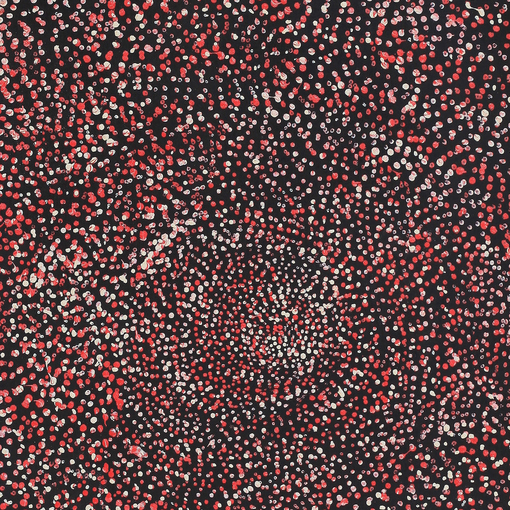 Aboriginal Artwork by Melissa Nampijinpa Karpa, Ngapa Jukurrpa (Water Dreaming) - Puyurru, 46x30cm