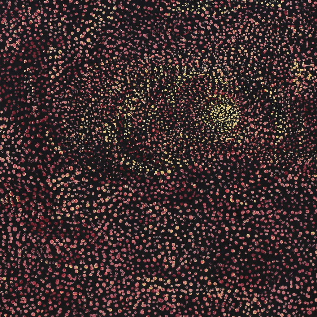 Aboriginal Artwork by Melissa Nampijinpa Karpa, Ngapa Jukurrpa (Water Dreaming) - Puyurru, 46x46cm