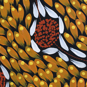 Aboriginal Artwork by Melissa Nampijinpa Karpa, Ngapa Jukurrpa (Water Dreaming) - Puyurru, 30x30cm - ART ARK®