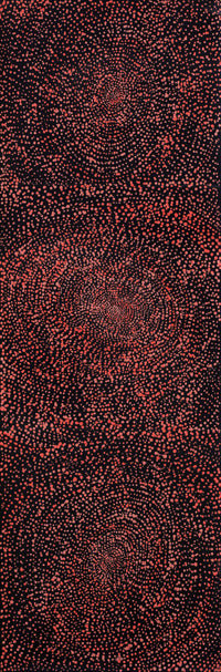 Aboriginal Artwork by Melissa Nampijinpa Karpa, Ngapa Jukurrpa (Water Dreaming) - Puyurru, 91x30cm