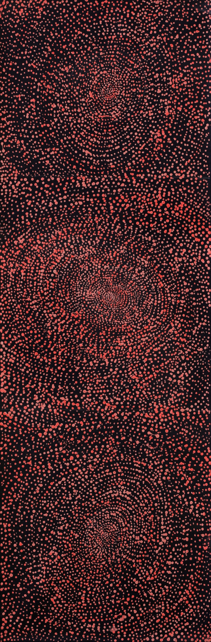 Aboriginal Artwork by Melissa Nampijinpa Karpa, Ngapa Jukurrpa (Water Dreaming) - Puyurru, 91x30cm
