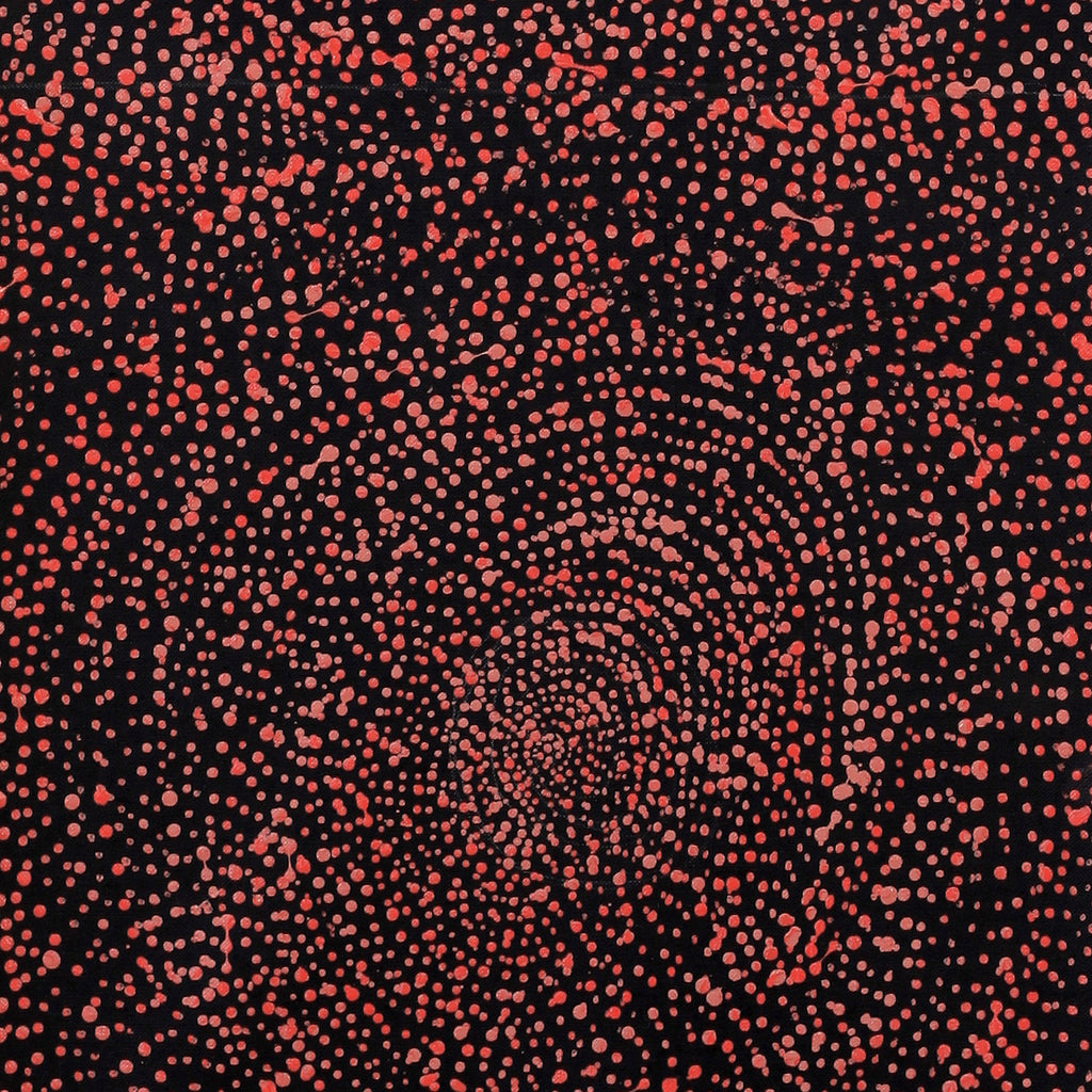 Aboriginal Artwork by Melissa Nampijinpa Karpa, Ngapa Jukurrpa (Water Dreaming) - Puyurru, 91x30cm