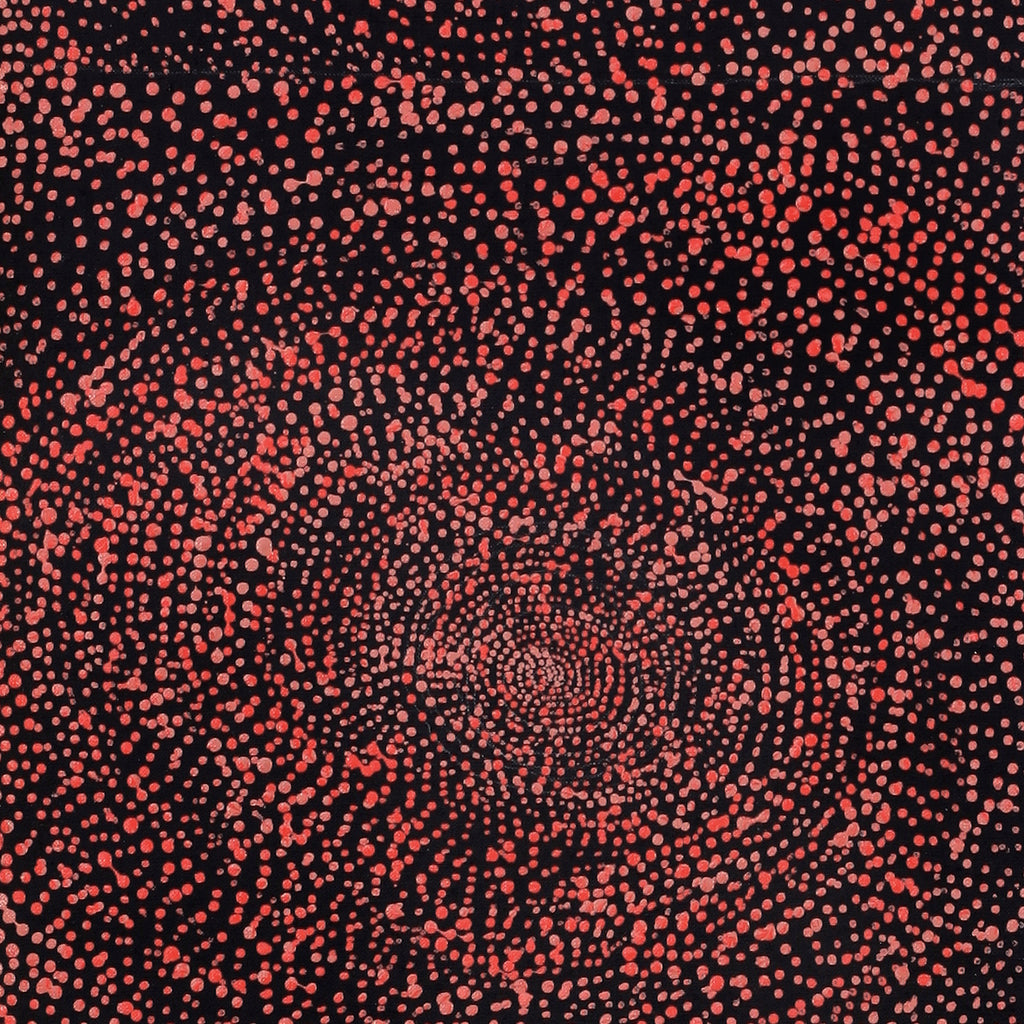 Aboriginal Artwork by Melissa Nampijinpa Karpa, Ngapa Jukurrpa (Water Dreaming) - Puyurru, 91x30cm