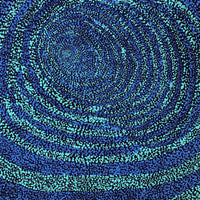 Aboriginal Artwork by Melissa Nampijinpa Karpa, Ngapa Jukurrpa (Water Dreaming) - Puyurru, 61x46cm