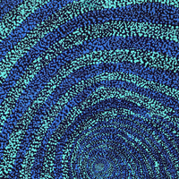 Aboriginal Artwork by Melissa Nampijinpa Karpa, Ngapa Jukurrpa (Water Dreaming) - Puyurru, 61x46cm