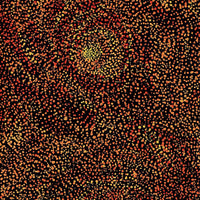 Aboriginal Artwork by Melissa Nampijinpa Karpa, Ngapa Jukurrpa (Water Dreaming) - Puyurru, 76x30cm