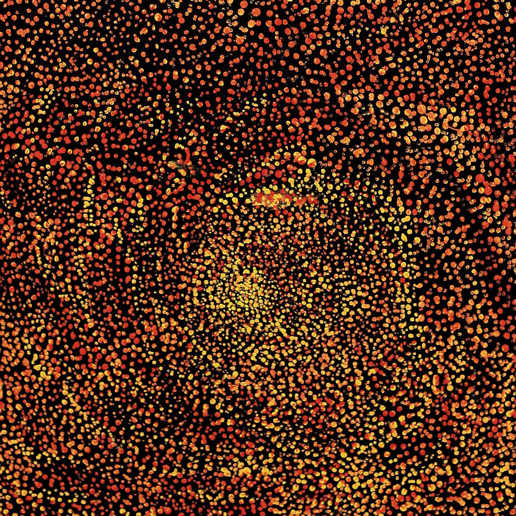 Aboriginal Artwork by Melissa Nampijinpa Karpa, Ngapa Jukurrpa (Water Dreaming) - Puyurru, 76x30cm