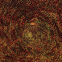 Aboriginal Artwork by Melissa Nampijinpa Karpa, Ngapa Jukurrpa (Water Dreaming) - Puyurru, 76x30cm