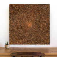Aboriginal Artwork by Melissa Nampijinpa Karpa, Ngapa Jukurrpa (Water Dreaming) - Puyurru, 76x76cm