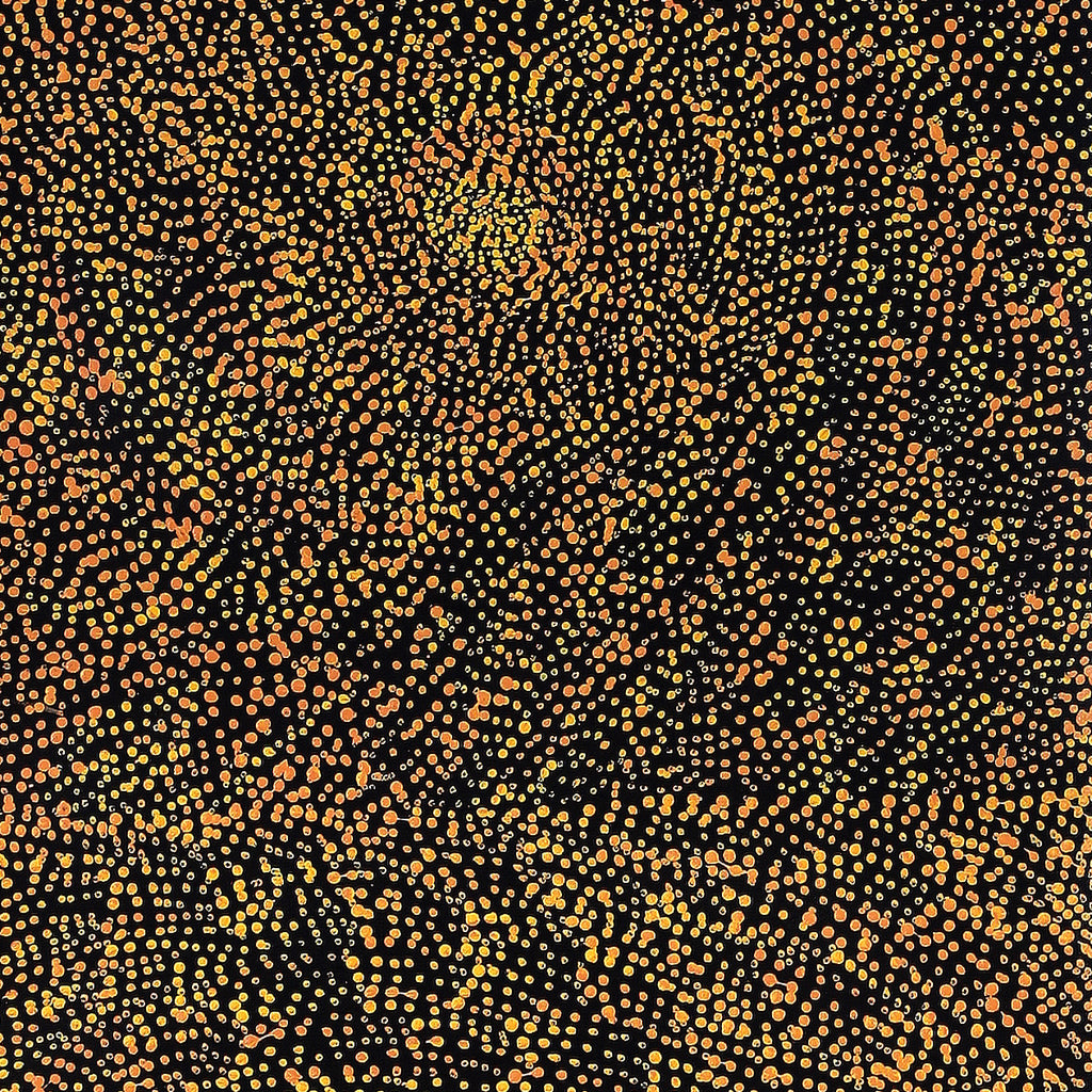 Aboriginal Artwork by Melissa Nampijinpa Karpa, Ngapa Jukurrpa (Water Dreaming) - Puyurru, 91x30cm