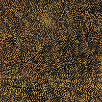 Aboriginal Artwork by Melissa Nampijinpa Karpa, Ngapa Jukurrpa (Water Dreaming) - Puyurru, 91x30cm