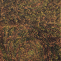 Aboriginal Artwork by Melissa Nampijinpa Karpa, Ngapa Jukurrpa (Water Dreaming) - Puyurru, 91x30cm