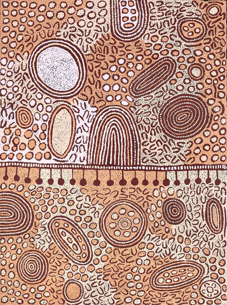 Aboriginal Artwork by Melissa Nungarrayi Larry, Yumari Jukurrpa (Yumari Dreaming), 122x91cm