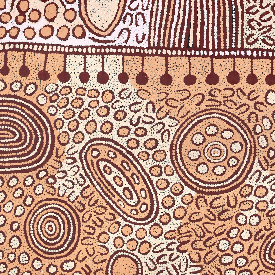 Aboriginal Artwork by Melissa Nungarrayi Larry, Yumari Jukurrpa (Yumari Dreaming), 122x91cm