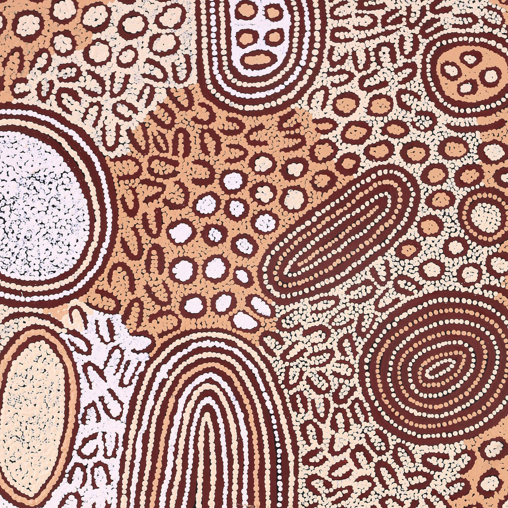 Aboriginal Artwork by Melissa Nungarrayi Larry, Yumari Jukurrpa (Yumari Dreaming), 122x91cm