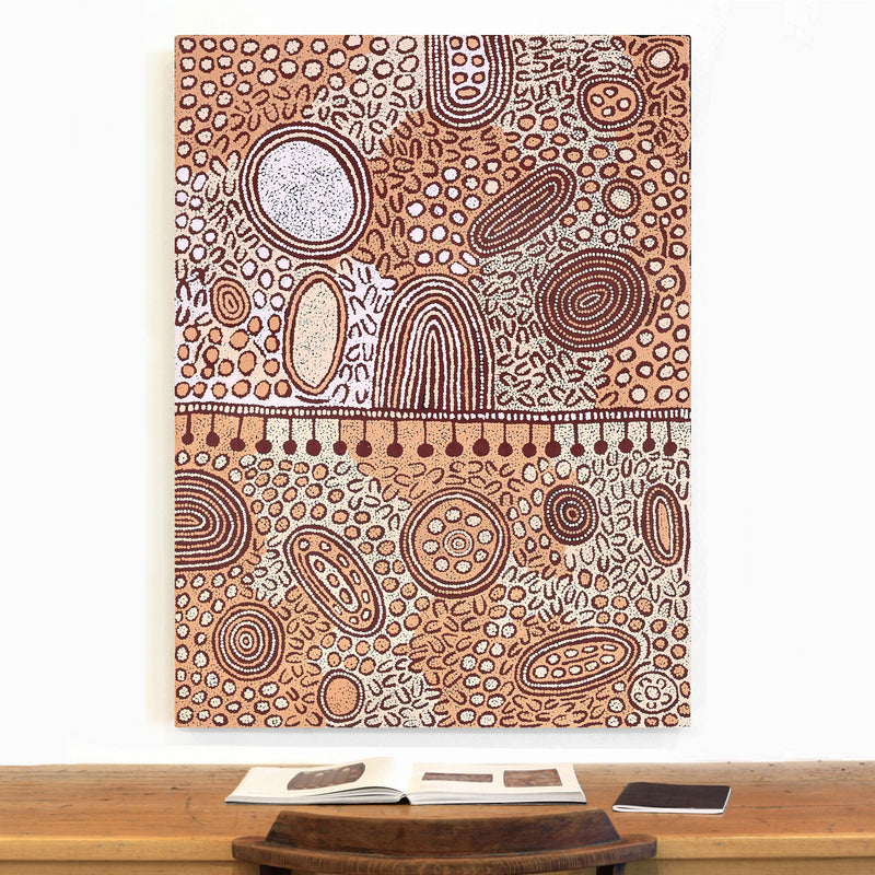 Aboriginal Artwork by Melissa Nungarrayi Larry, Yumari Jukurrpa (Yumari Dreaming), 122x91cm