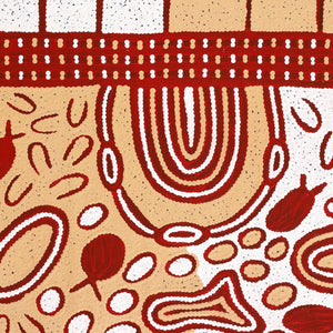 Aboriginal Art by Melissa Nungarrayi Larry, Yumari Jukurrpa (Yumari Dreaming), 76x61cm - ART ARK®