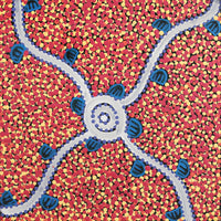 Aboriginal Artwork by Melissa Napangardi Williams, Wardapi Jukurrpa (Goanna Dreaming) - Yarripurlangu, 30x30cm