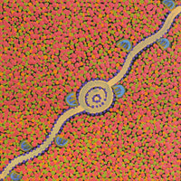 Aboriginal Artwork by Melissa Napangardi Williams, Wardapi Jukurrpa (Goanna Dreaming) - Yarripurlangu, 30x30cm