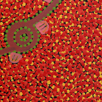 Aboriginal Artwork by Melissa Napangardi Williams, Wardapi Jukurrpa (Goanna Dreaming) - Yarripurlangu, 30x30cm