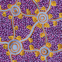 Aboriginal Artwork by Melissa Napangardi Williams, Wardapi Jukurrpa (Goanna Dreaming) - Yarripilangu, 61x30cm