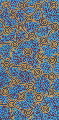 Aboriginal Artwork by Melissa Napangardi Williams, Wardapi Jukurrpa (Goanna Dreaming) - Yarripilangu, 61x30cm