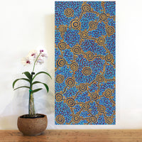 Aboriginal Artwork by Melissa Napangardi Williams, Wardapi Jukurrpa (Goanna Dreaming) - Yarripilangu, 61x30cm