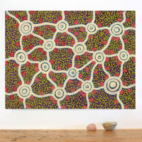 Aboriginal Artwork by Melissa Napangardi Williams, Wardapi Jukurrpa (Goanna Dreaming) - Yarripilangu, 61x46cm