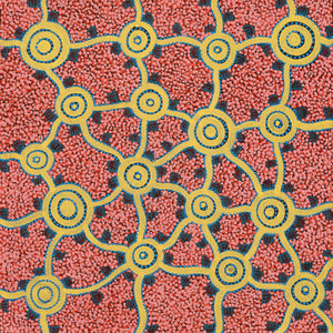 Aboriginal Art by Melissa Napangardi Williams, Wardapi Jukurrpa (Goanna Dreaming) - Yarripilangu, 61x61cm - ART ARK®
