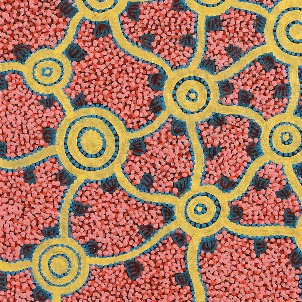 Aboriginal Artwork by Melissa Napangardi Williams, Wardapi Jukurrpa (Goanna Dreaming) - Yarripilangu, 61x61cm