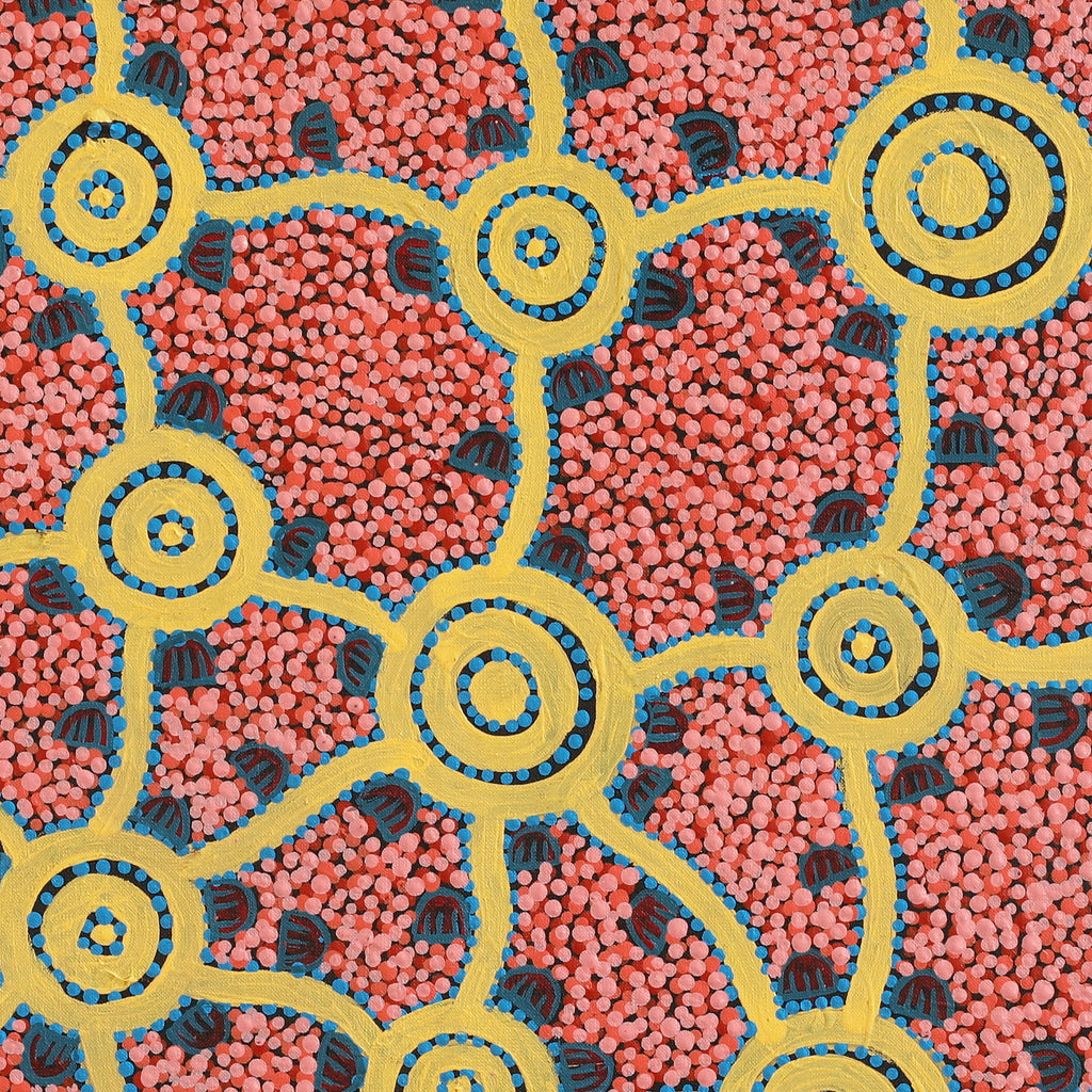 Aboriginal Artwork by Melissa Napangardi Williams, Wardapi Jukurrpa (Goanna Dreaming) - Yarripilangu, 61x61cm