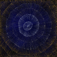 Aboriginal Artwork by Melissa Nampijinpa Karpa, Ngapa Jukurrpa (Water Dreaming) - Puyurru, 46x46cm