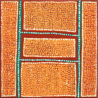 Aboriginal Artwork by Melita Napanangka Dixon, Puturlu Jukurrpa (Mt Theo Dreaming), 30x30cm