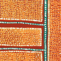 Aboriginal Artwork by Melita Napanangka Dixon, Puturlu Jukurrpa (Mt Theo Dreaming), 30x30cm