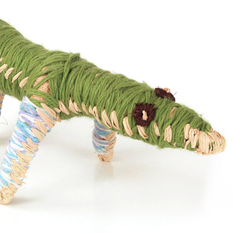 Aboriginal Artwork by Meredith Green - Tjanpi Tinka (lizard) Sculpture