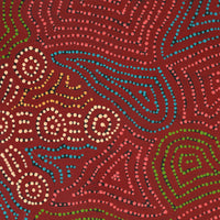 Aboriginal Artwork by Michael Jangala Gallagher, Yankirri Jukurrpa (Emu Dreaming) - Ngarlikurlangu, 76x46cm