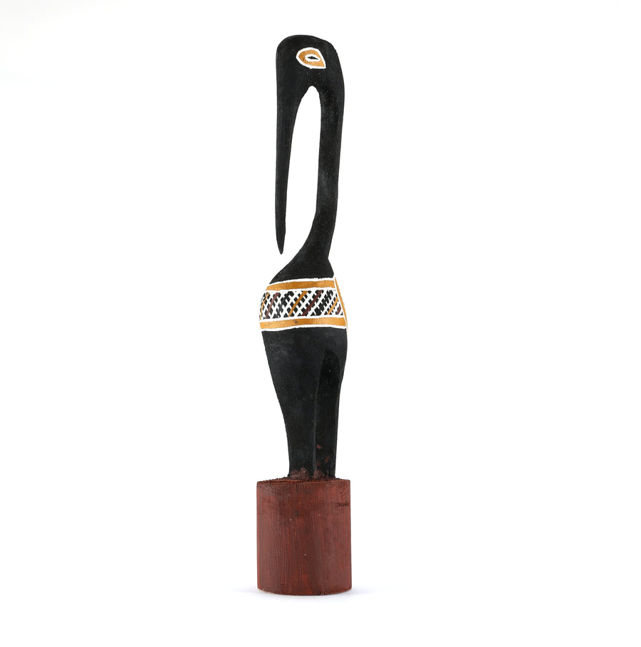 Aboriginal Artwork by Michael Mununggurr - Bird sculpture, 30cm
