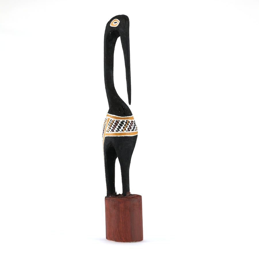 Aboriginal Artwork by Michael Mununggurr - Bird sculpture, 30cm
