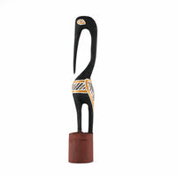 Aboriginal Artwork by Michael Mununggurr - Bird sculpture, 30cm