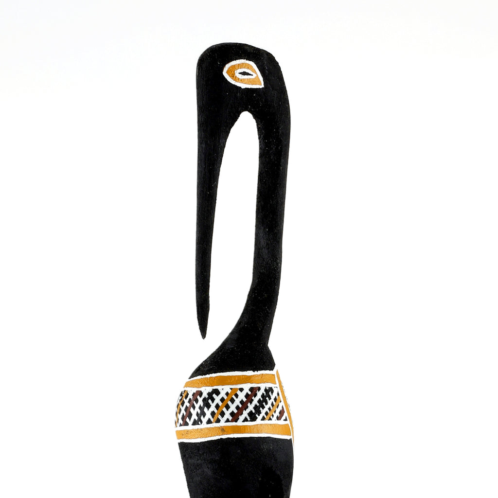 Aboriginal Artwork by Michael Mununggurr - Bird sculpture, 30cm