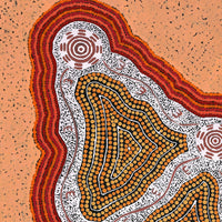 Aboriginal Artwork by Mickaela Napangardi Lankin, Pamapardu Jukurrpa (Flying Ant Dreaming) - Warntungurru, 61x46cm