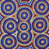 Aboriginal Artwork by Michaela Napaljarri Williams, Mina Mina Dreaming - Ngalyipi, 30x30cm