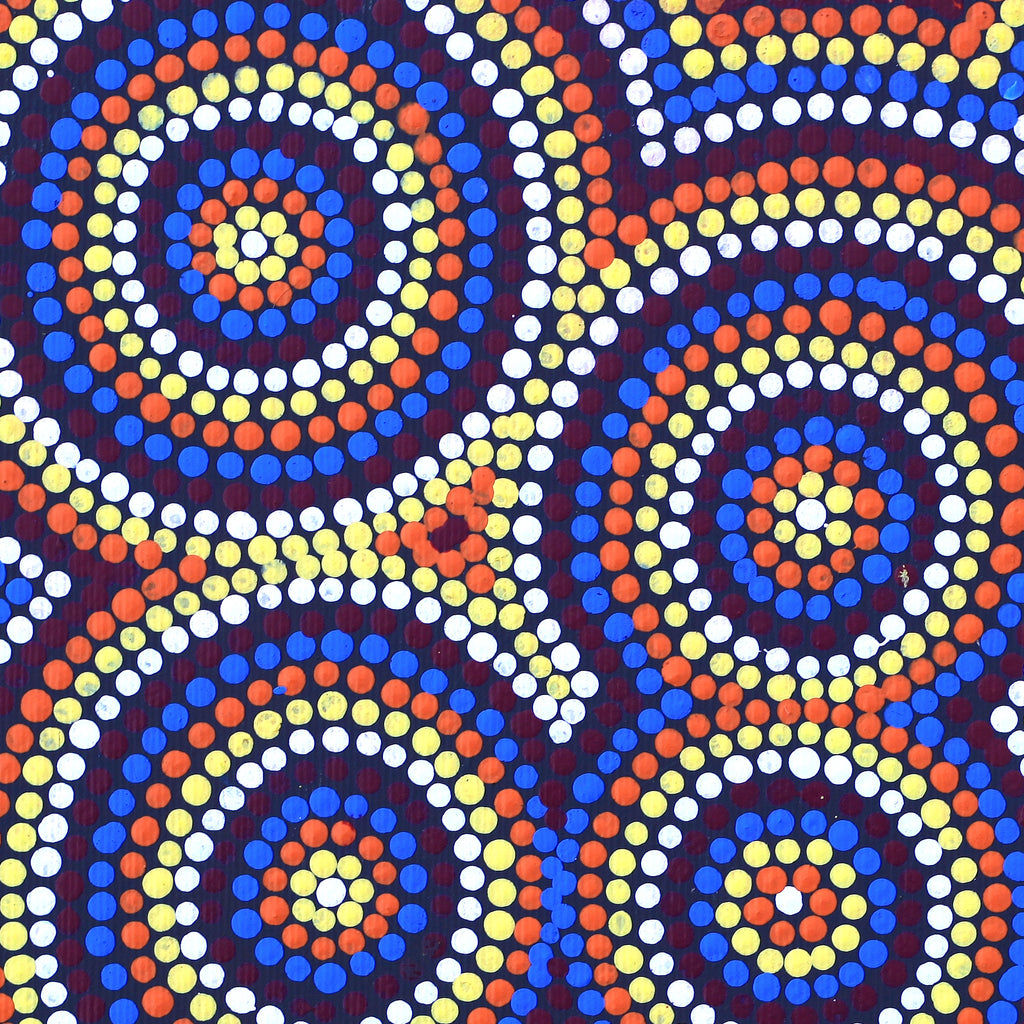Aboriginal Artwork by Michaela Napaljarri Williams, Mina Mina Dreaming - Ngalyipi, 30x30cm
