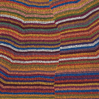 Aboriginal Artwork by Michelle Cooper, Walka Wiru Ngura Wiru, 122x51cm