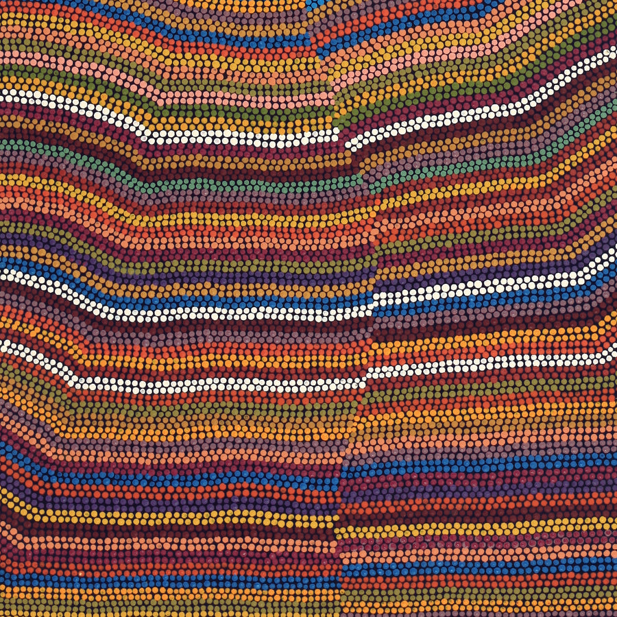 Aboriginal Artwork by Michelle Cooper, Walka Wiru Ngura Wiru, 122x51cm