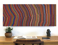 Aboriginal Artwork by Michelle Cooper, Walka Wiru Ngura Wiru, 122x51cm